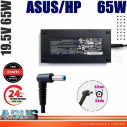 Cargador Asus 19.5V  3.35A 65W  3.0 x 4.5mm