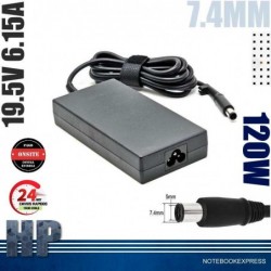 Cargador HP 19.5v 6.15A 120w 7.4mm