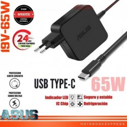 Cargador Modelo Zenbook UX305LA 65W Asus delivery stgo onsite Gratis